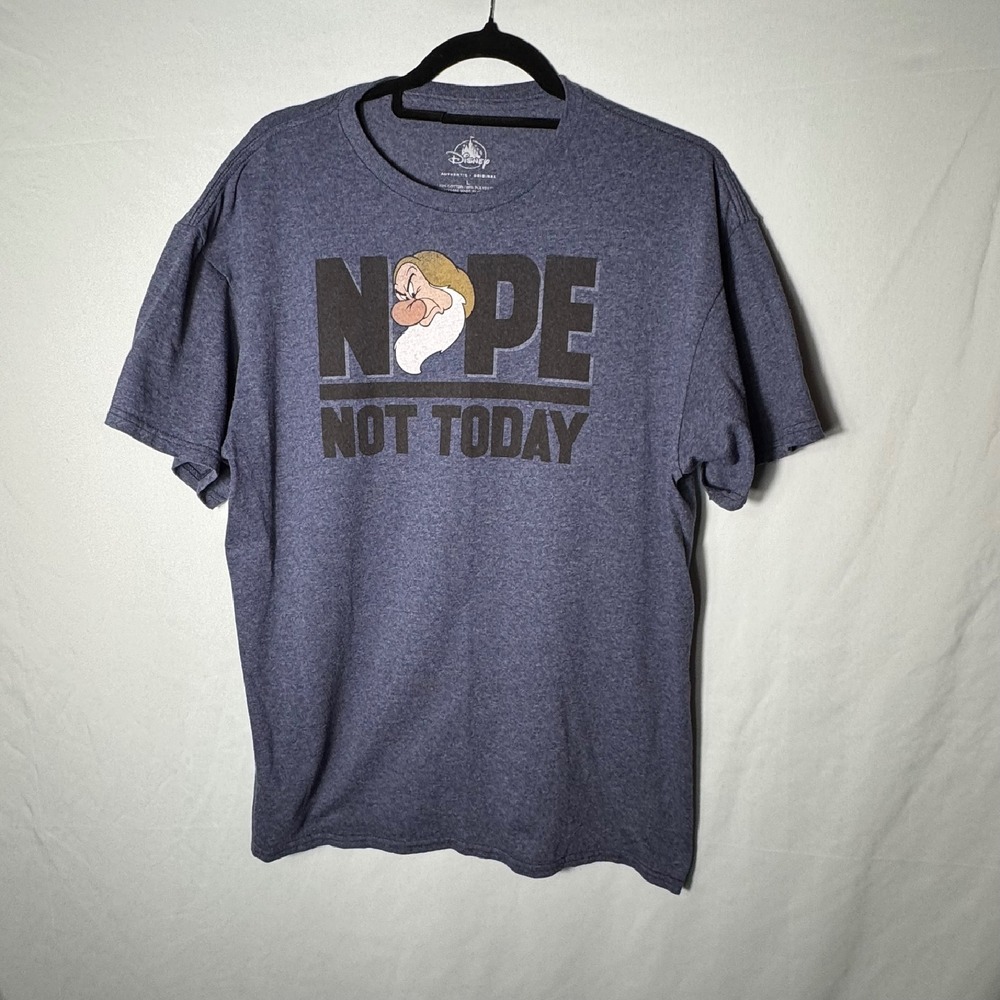 Disney Authentic Nope Not Today Tee Shirt Sz L
